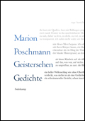 Marion Poschmann: Geistersehen